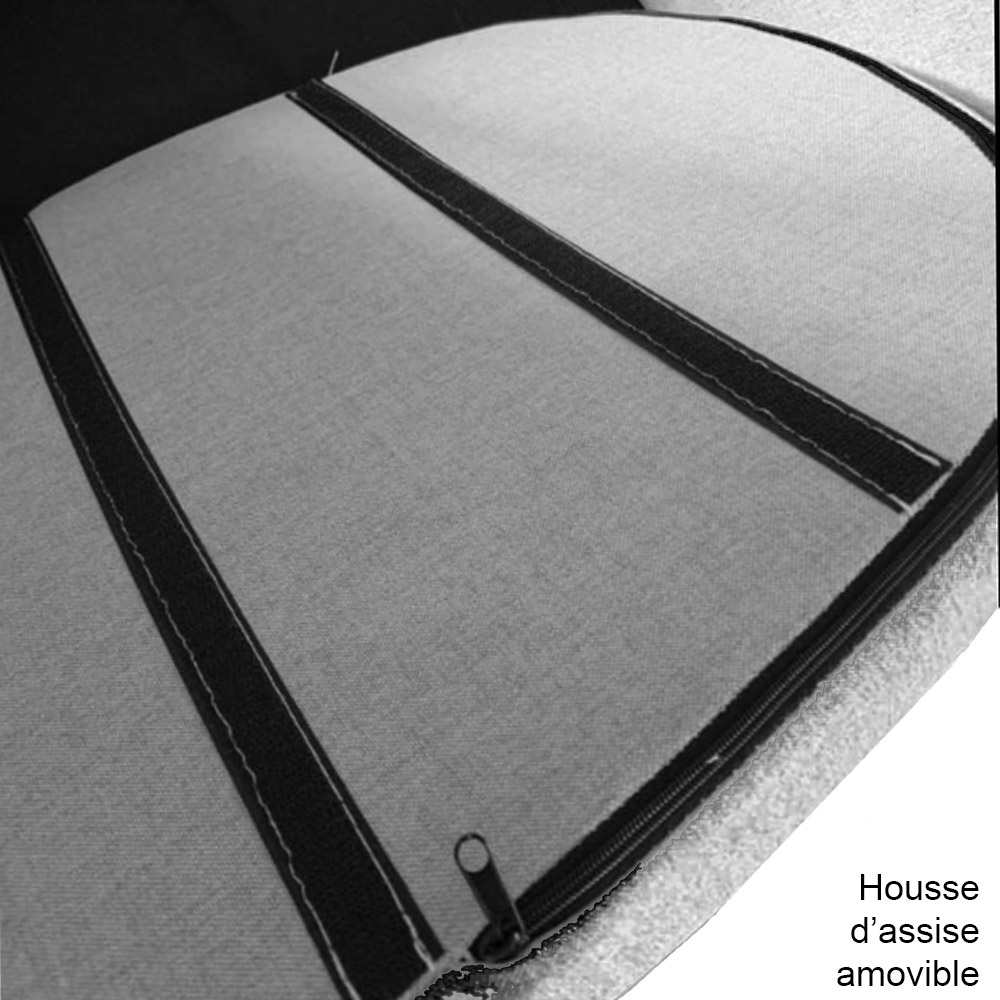 Chaise de salle à manger Iris grise foncée VERTUO