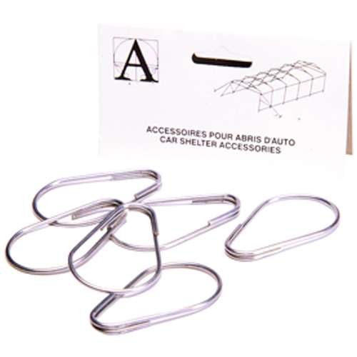 Anneaux pour porte d'abri d'auto Pqt/6