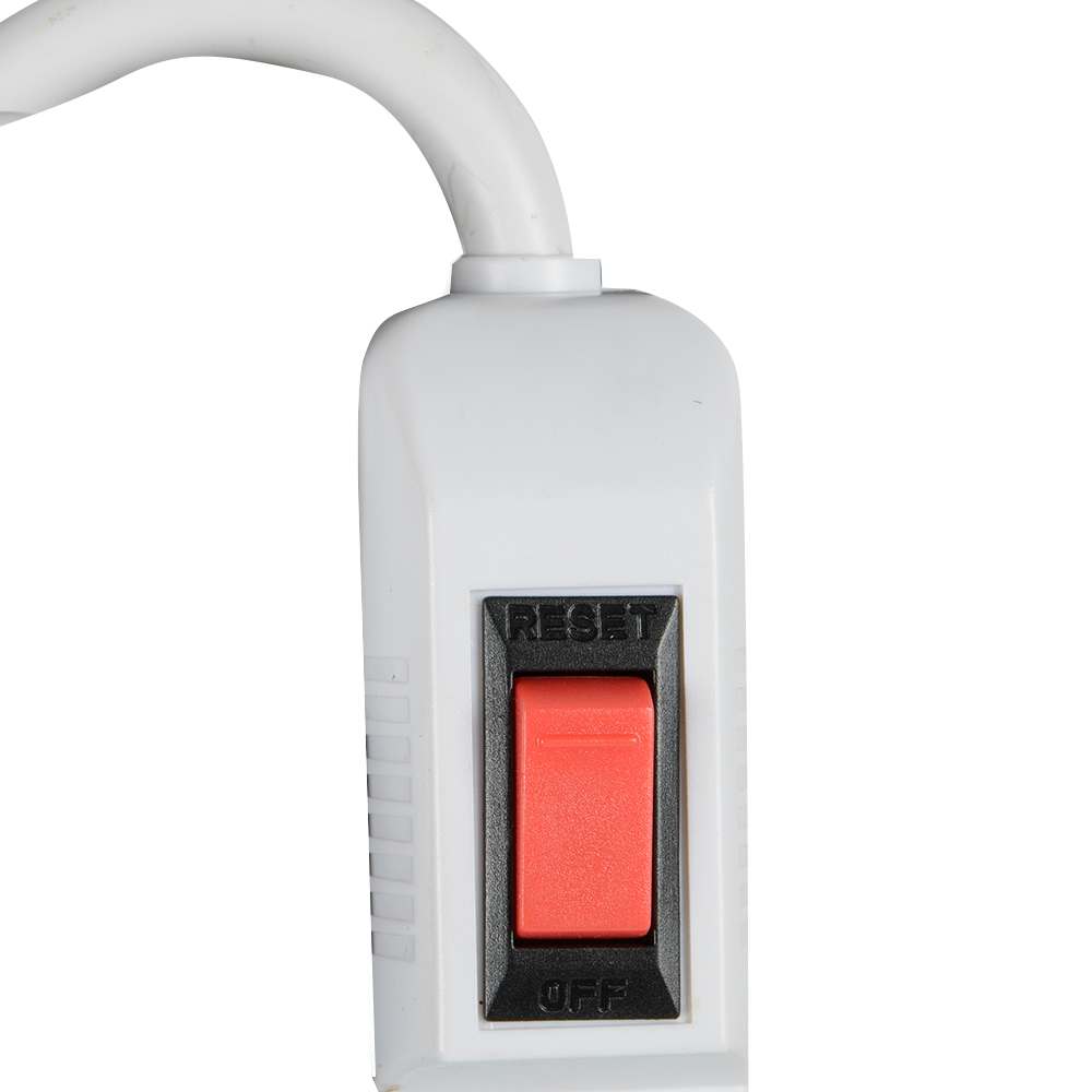 6-Outlet Power Bar 2 ft White