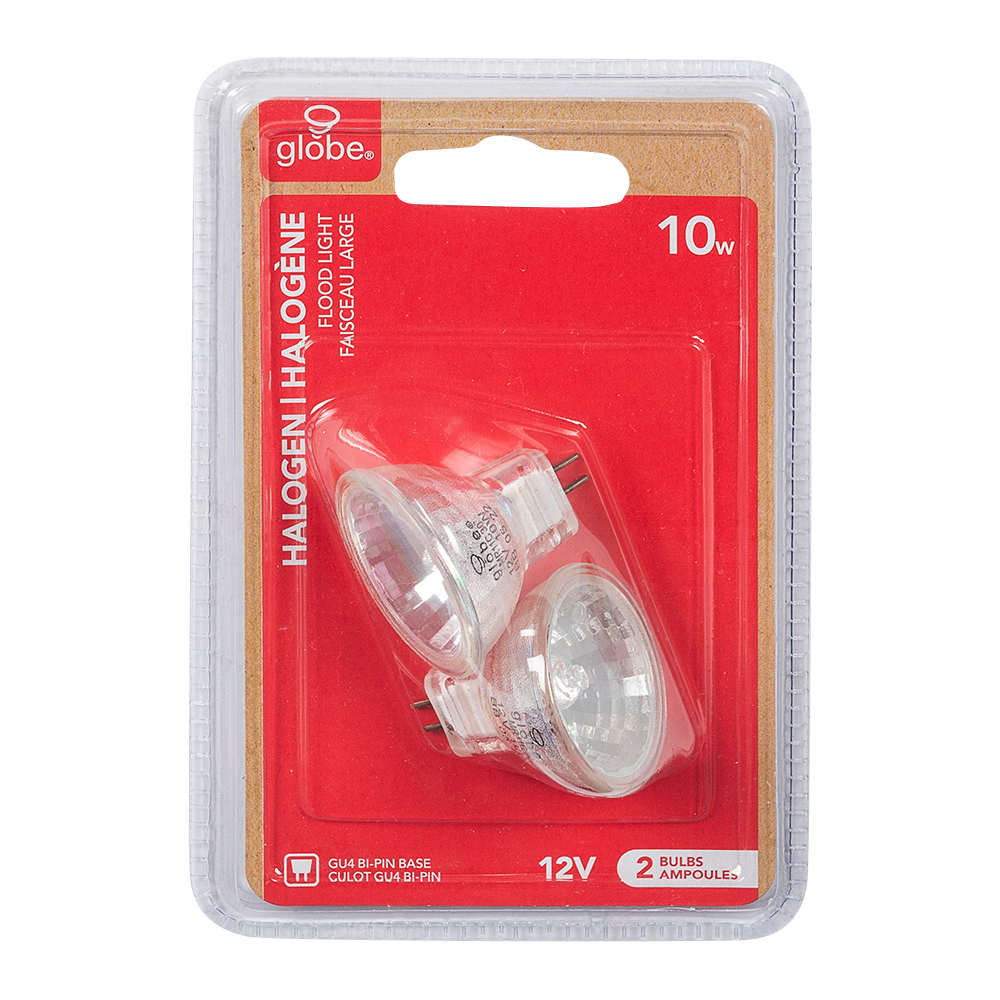 Ampoules halogènes MR11 (GU4) 10&nbsp;W Pqt/2