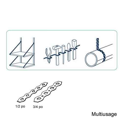 Perforated Copper Strapping - 1/2 in. x 10 ft.