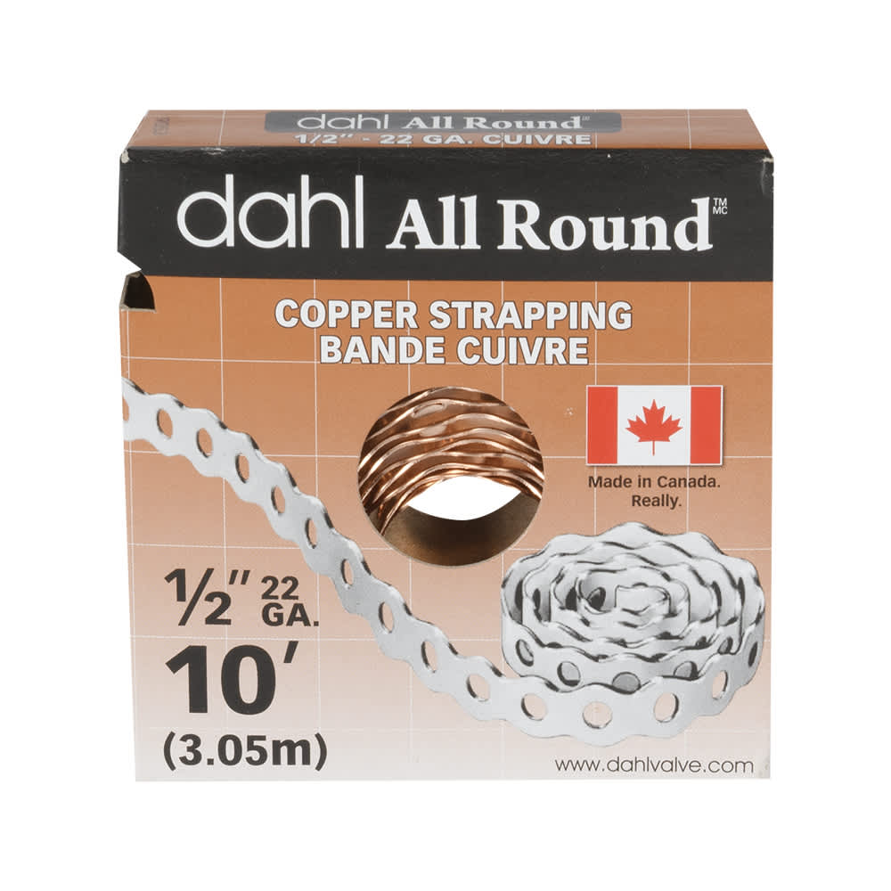 Perforated Copper Strapping - 1/2 in. x 10 ft.