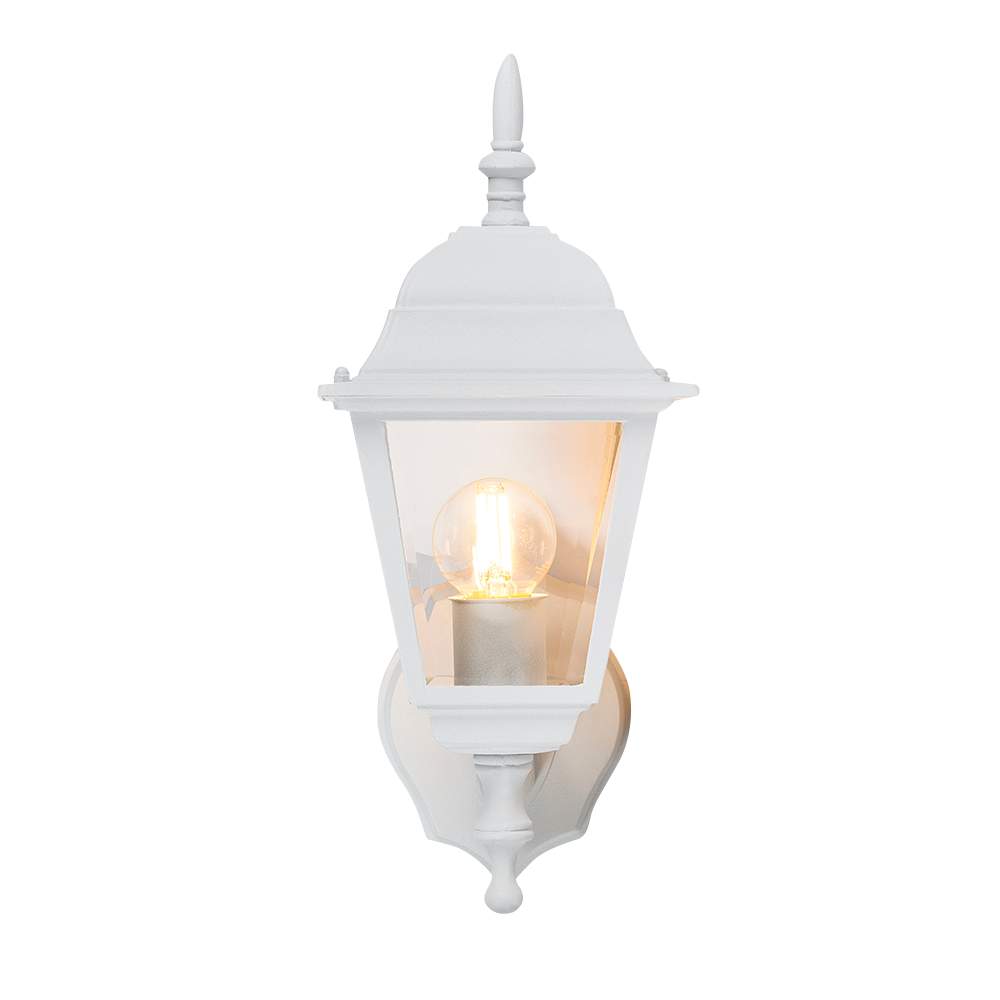 Applique murale d’extérieur blanche 1 lumière