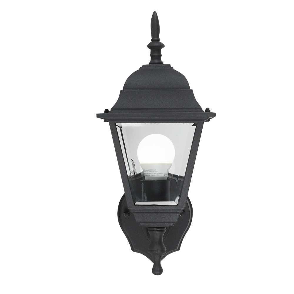 Applique murale d’extérieur noire 1 lumière