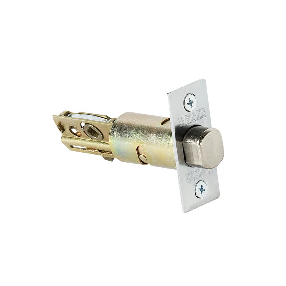 Serrure à pêne dormant simple Élément chrome satiné