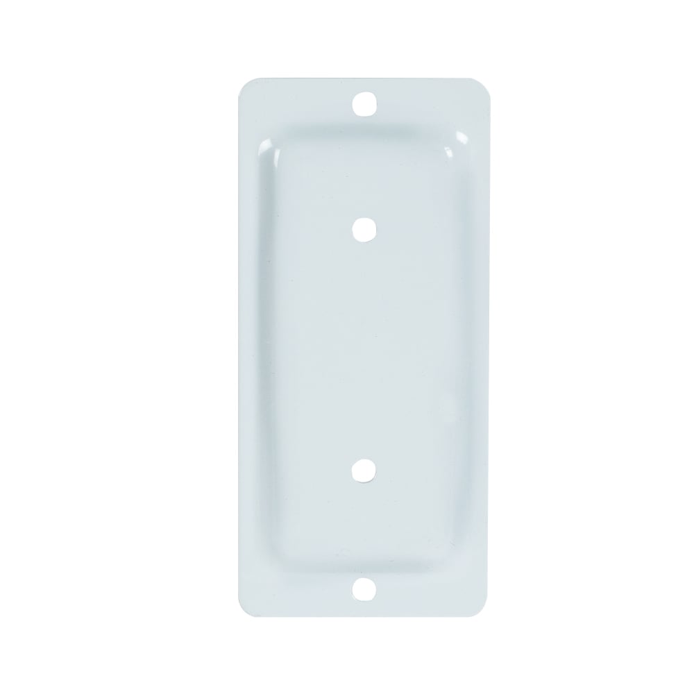 PYLEX Patio Anchor Plate White 2 in. x 4 in.