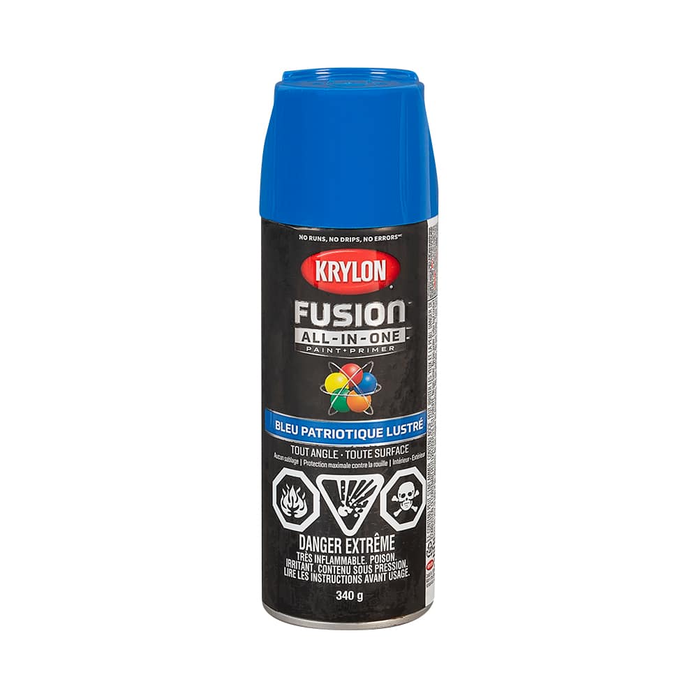 Peinture et apprêt Fusion All-In-One bleu patriotique lustré 340 g