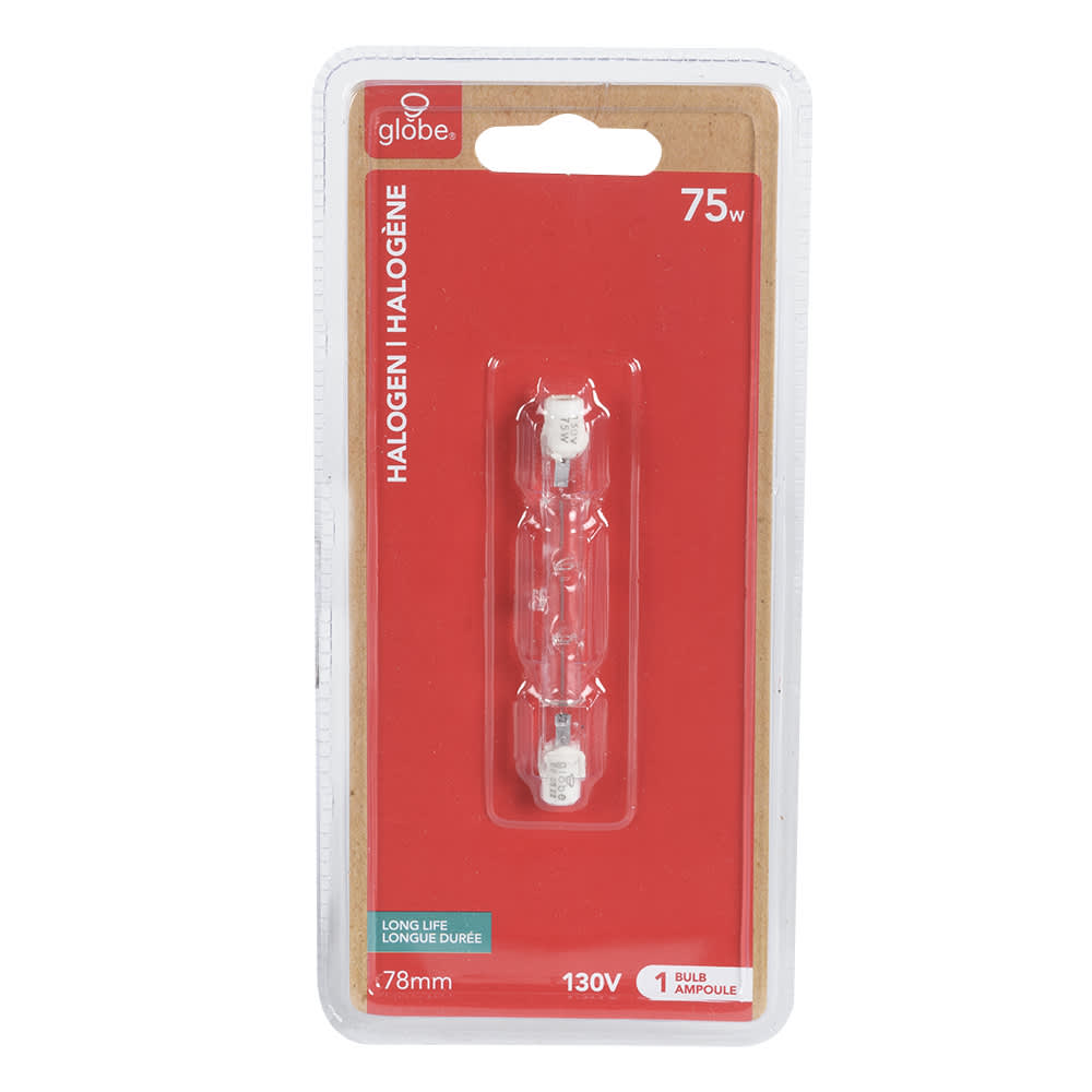 Ampoule halogène T3 (courte) 75 W