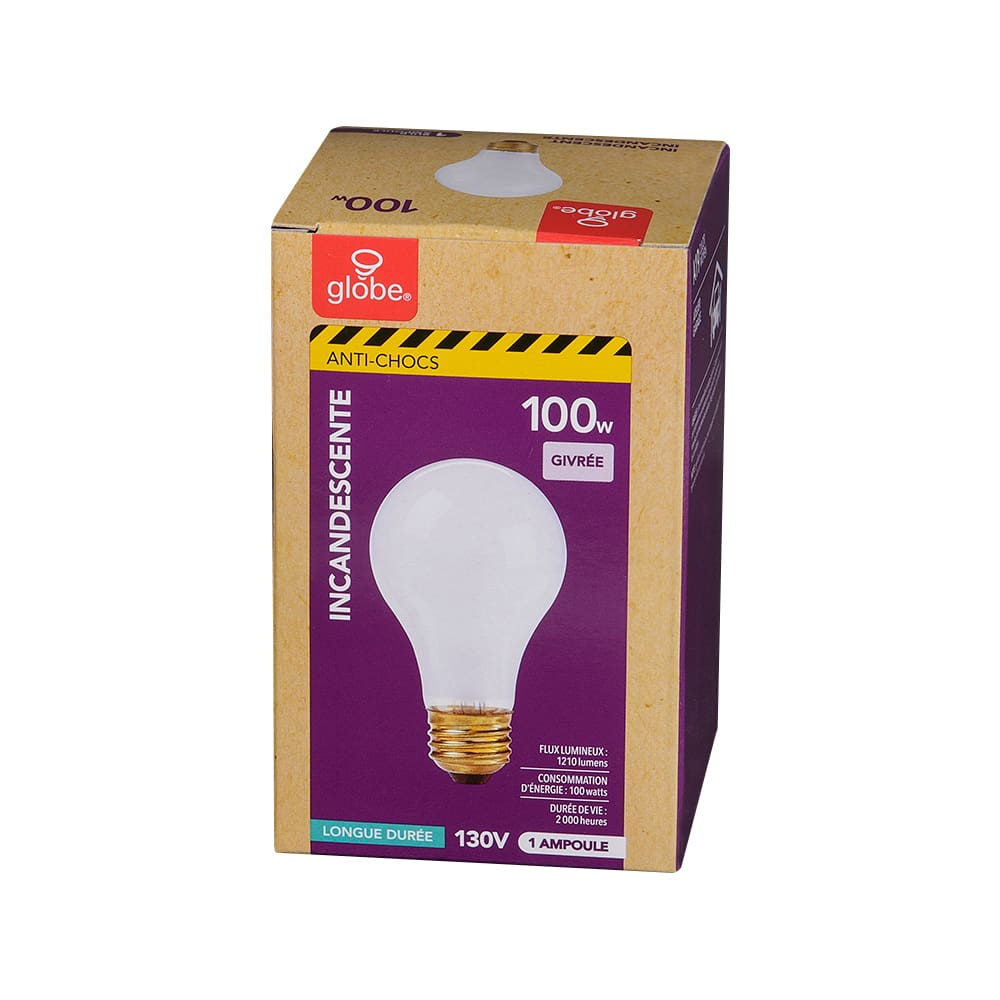 Ampoule incandescente antichoc A19 100 W