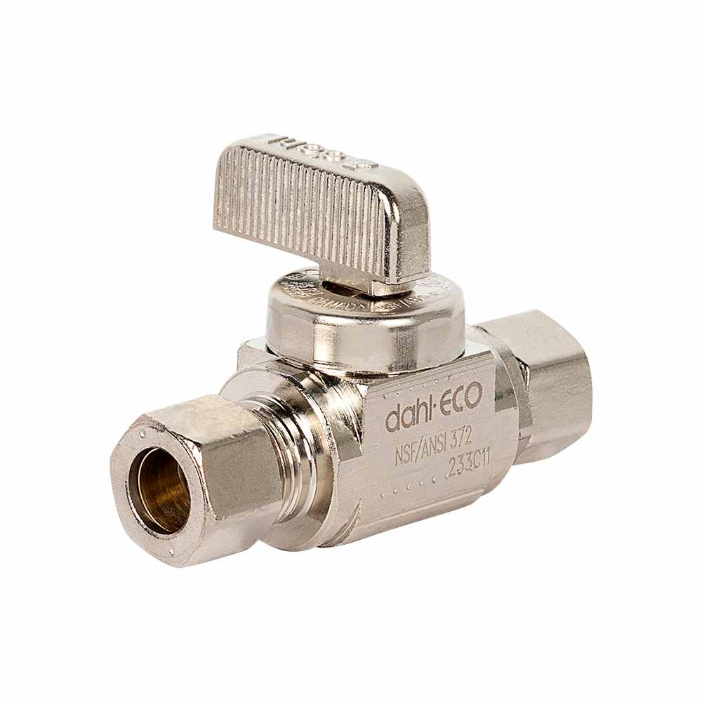 Robinet à compression droit 3/8 po x 3/8 po