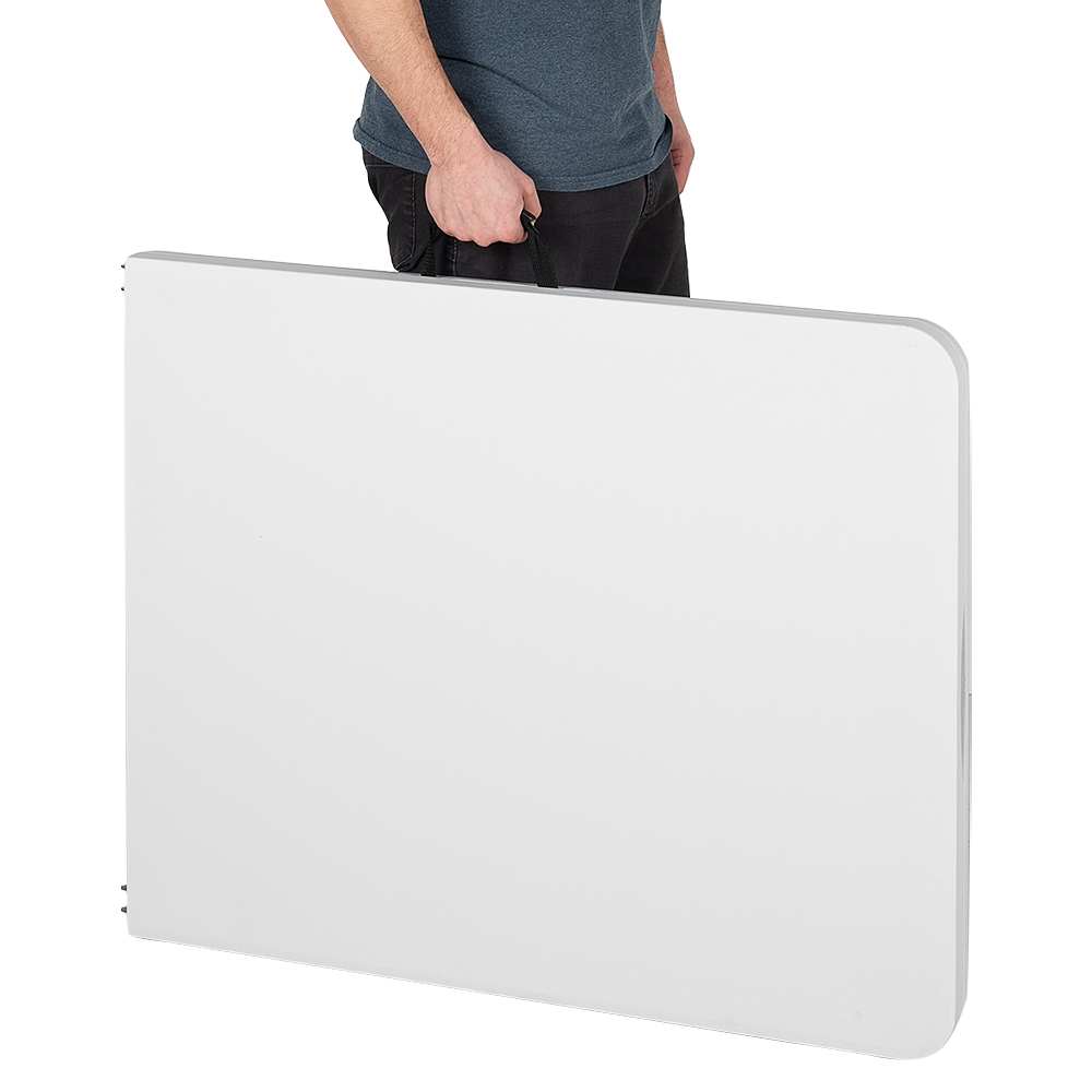 Table pliante blanche 70 7/8 po PRATICO