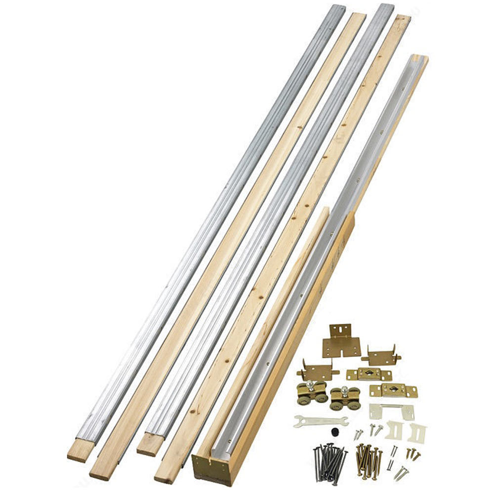 Frame and Regular Rail for Pocket Door - 36 in.