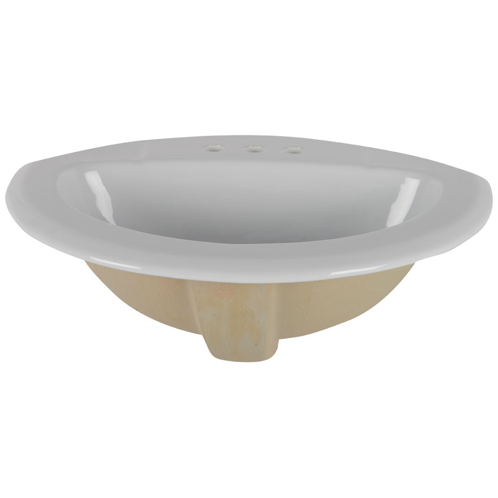 Cairo Oval Porcelain Wash Basin White 20&nbsp;3/4&nbsp;in. X 17&nbsp;1/4&nbsp;in.