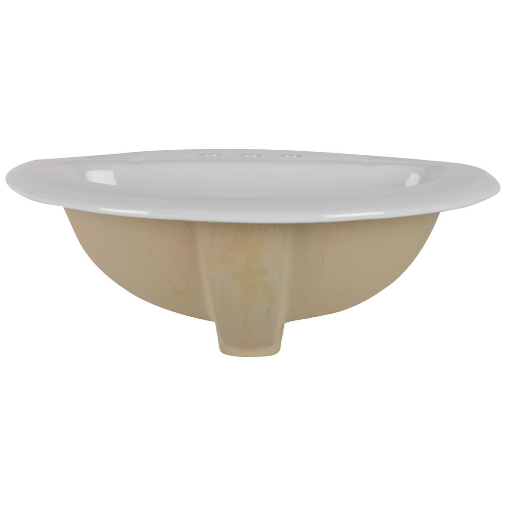 Cairo Oval Porcelain Wash Basin White 20&nbsp;3/4&nbsp;in. X 17&nbsp;1/4&nbsp;in.