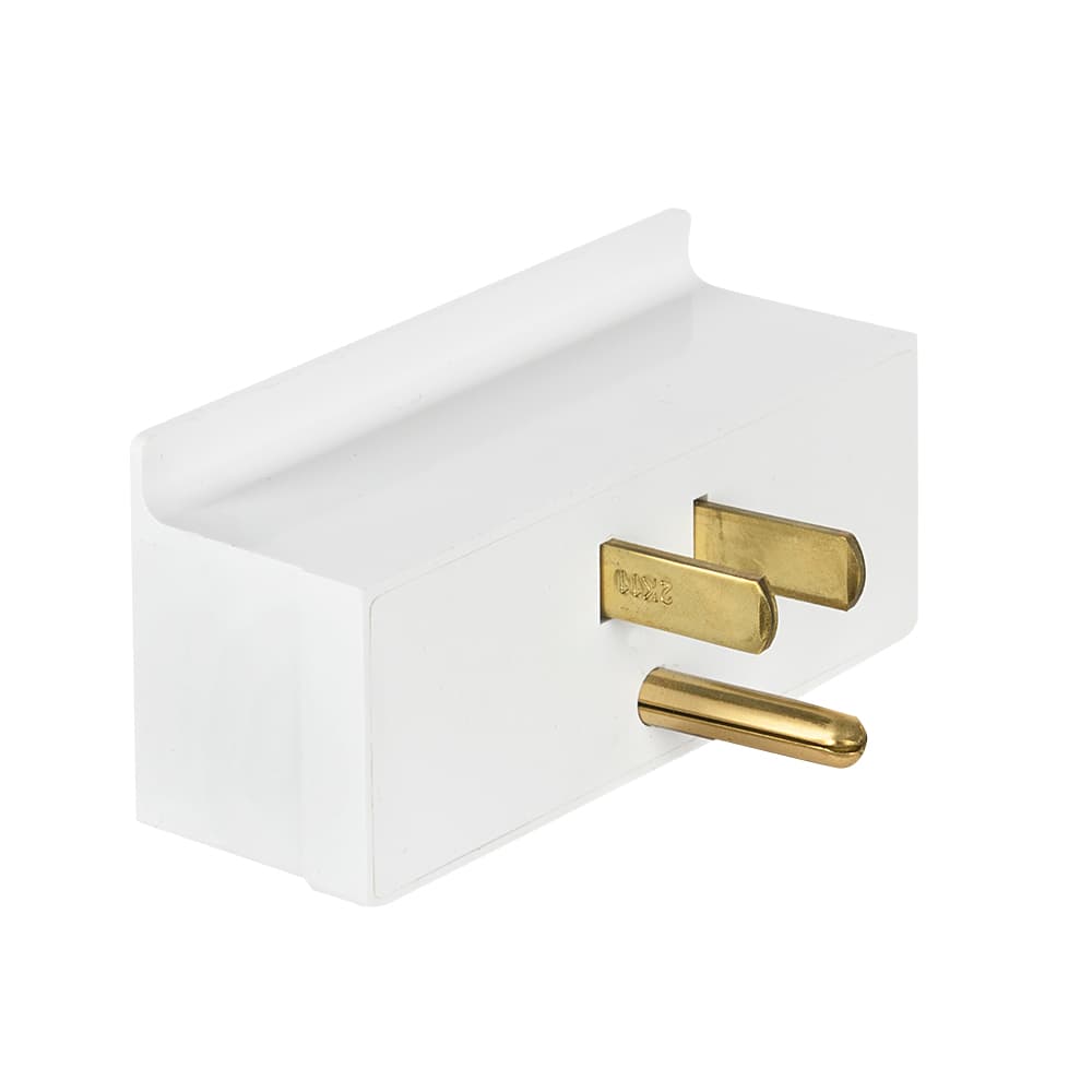 Multiprise murale blanche à 3 prises