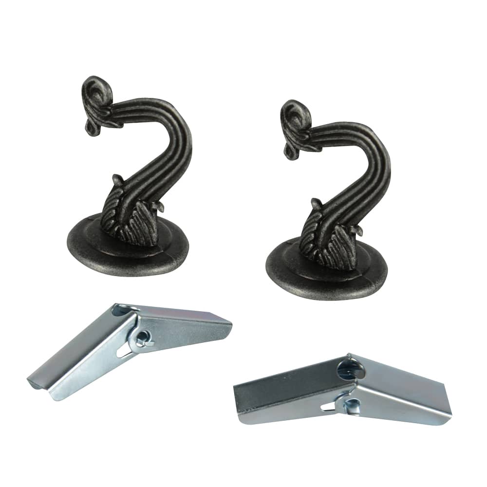 Crochets de suspension étain Pqt/2