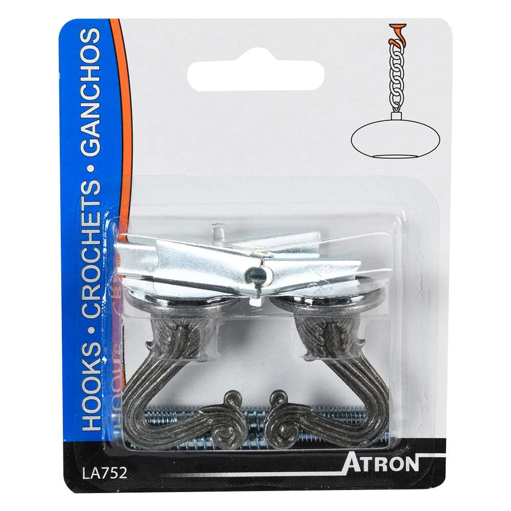 Crochets de suspension étain Pqt/2