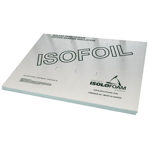 ISOLOFOAM ISOFOIL Insulating Panel and Vapour Barrier 2 in. x 4 ft. x 8 ft.