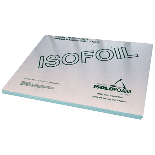 ISOLOFOAM ISOFOIL Insulating Panel and Vapour Barrier 2 in. x 4 ft. x 8 ft.