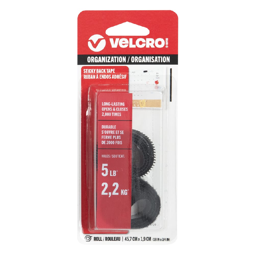 Bande adhésive Sticky Back VELCRO® 3/4 po x 18 po