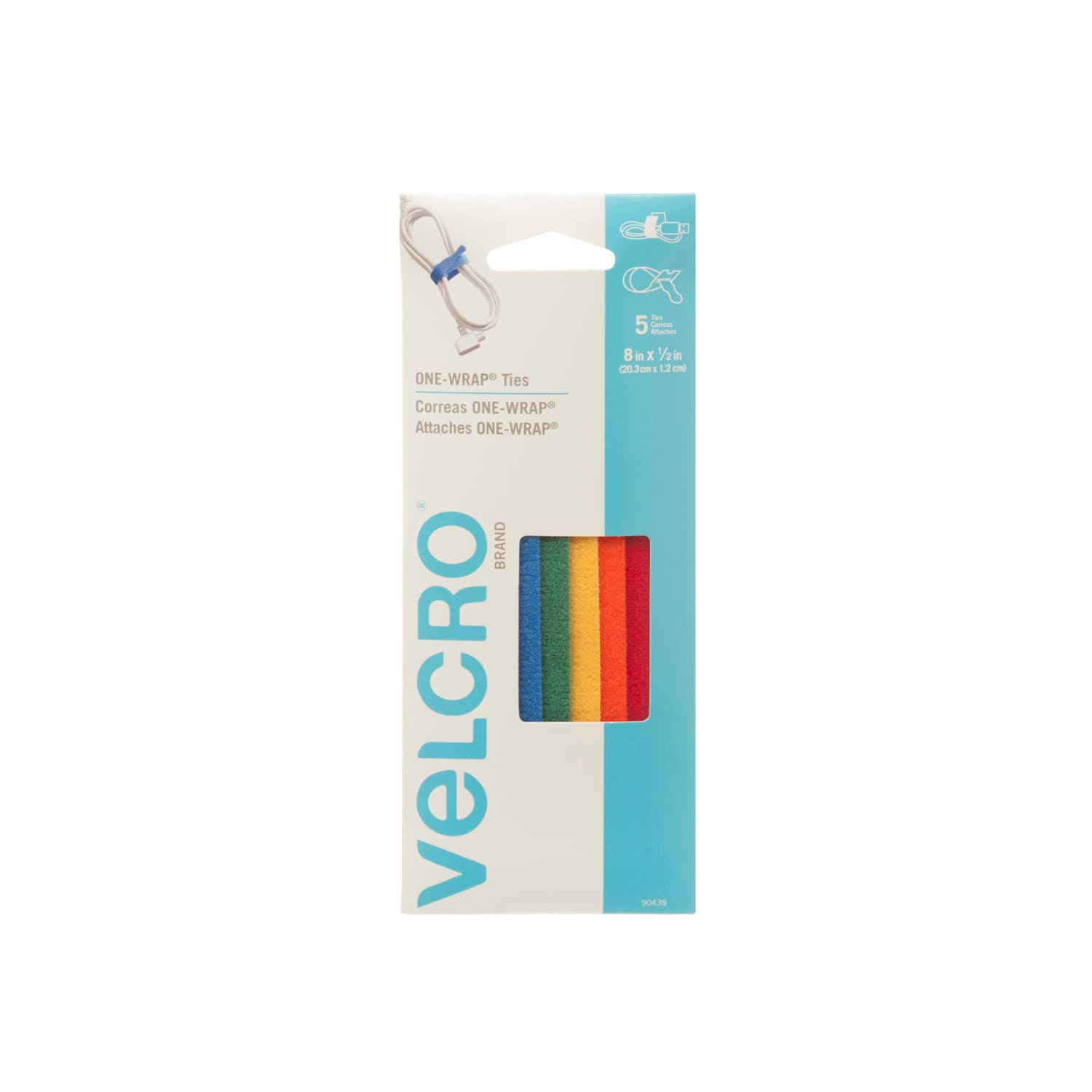Bandes d'attaches One-Wrap® VELCRO® 1/2 po x 8 po