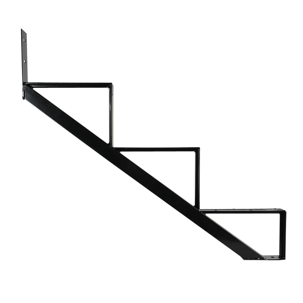 PYLEX 3-Step Black Steel Stair Stringer