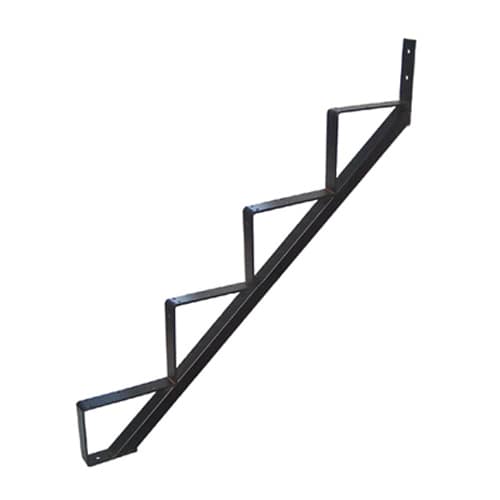 PYLEX 4-Step Black Steel Stair Stringer
