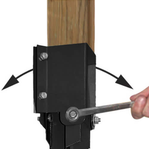 Pieu de sol ajustable pour poteau 4&nbsp;x&nbsp;4 PYLEX