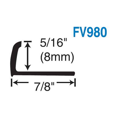 Moulure en L pour céramique 8&nbsp;mm PVC blanc