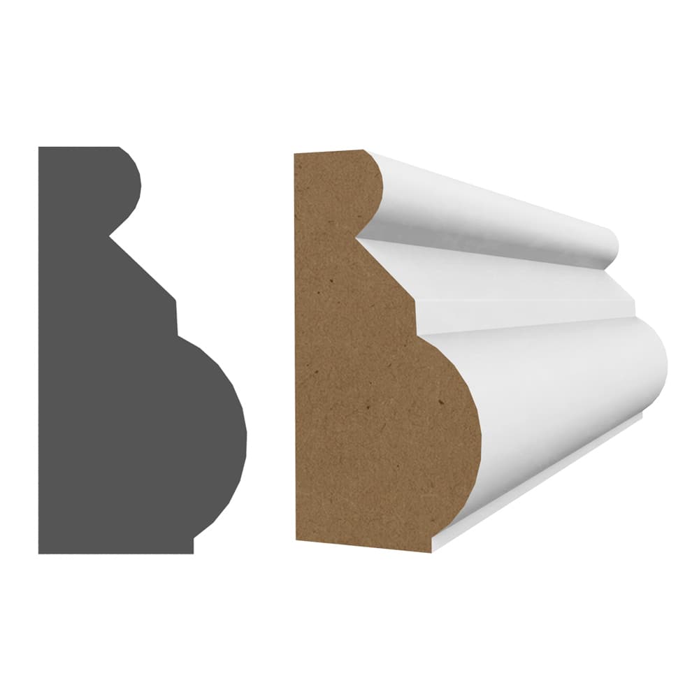 Capuchon décoratif en fibre de bois 3/4 po x 1 3/8 po x 8 pi