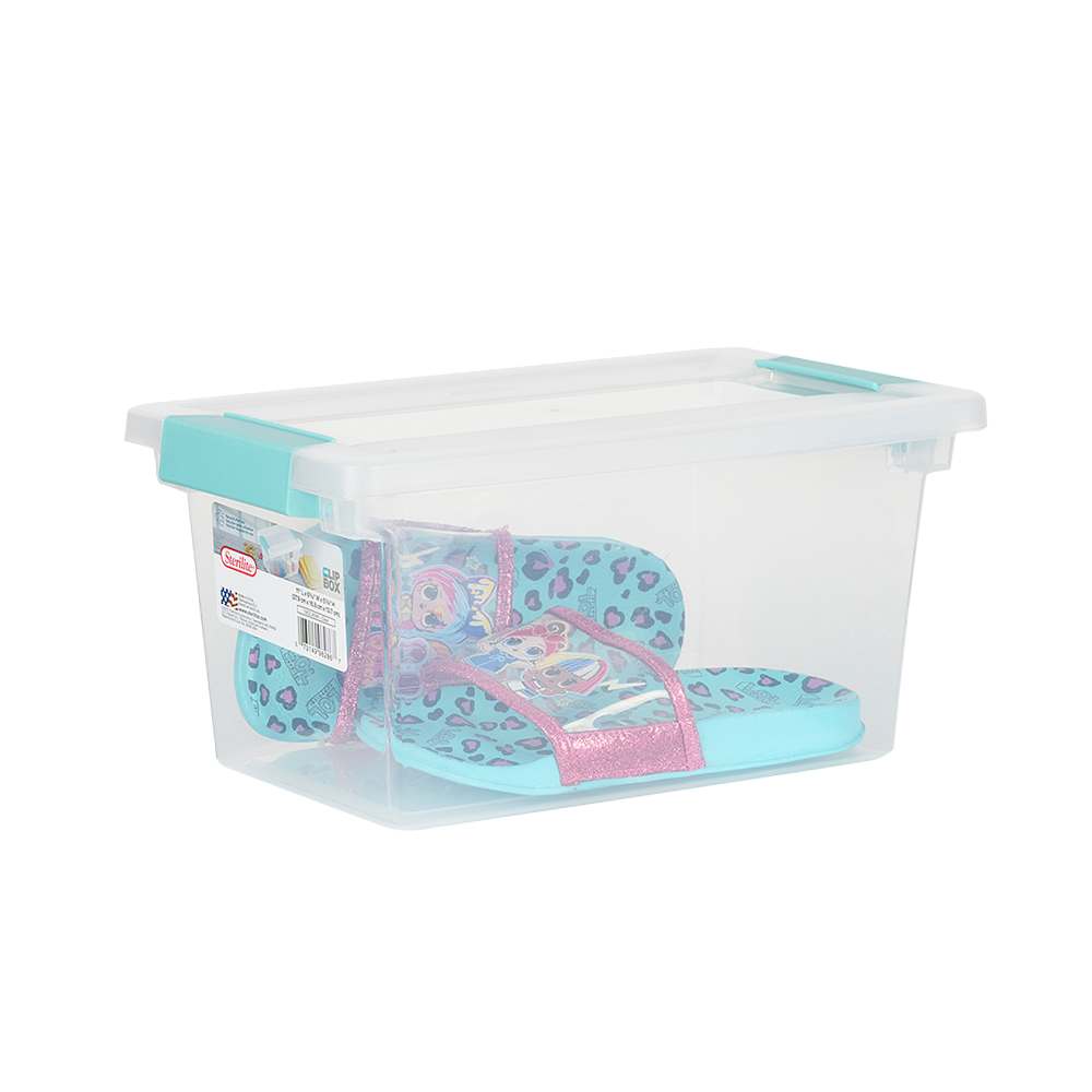 Bac de rangement avec couvercle clip moyen