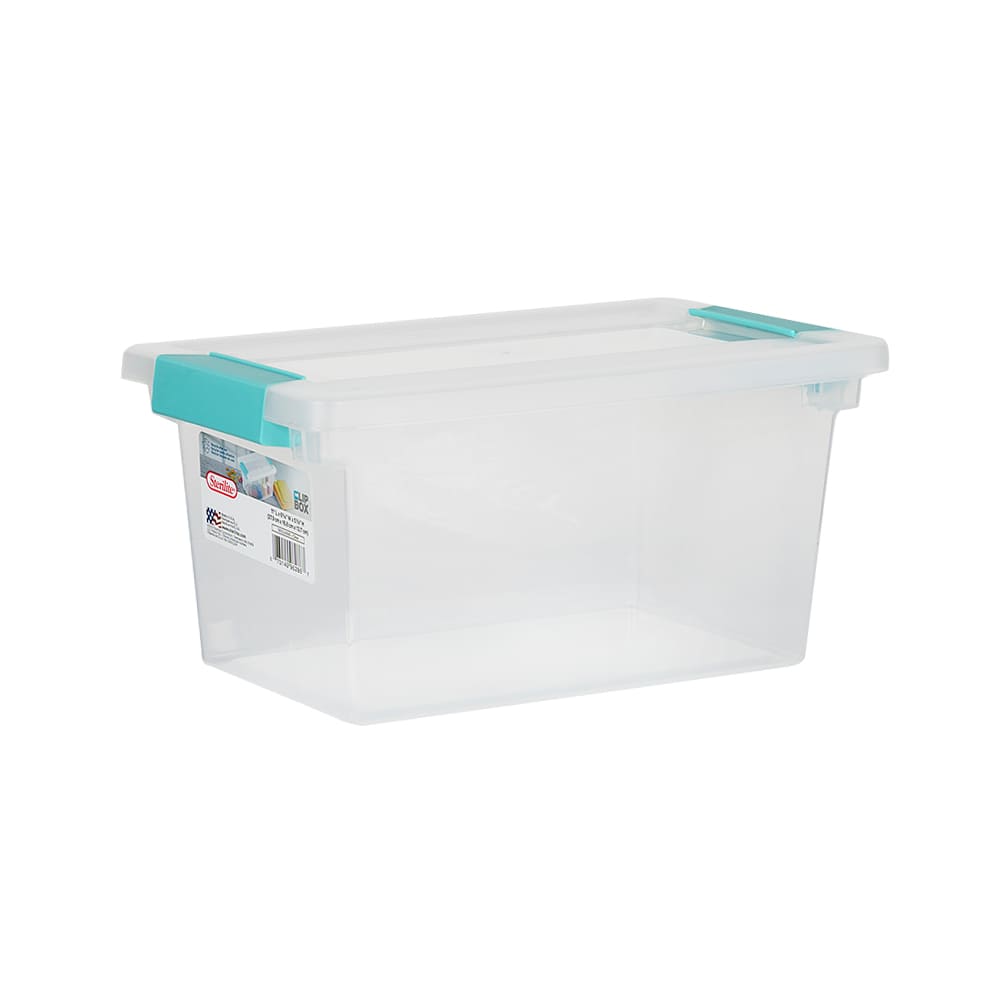 Bac de rangement avec couvercle clip moyen