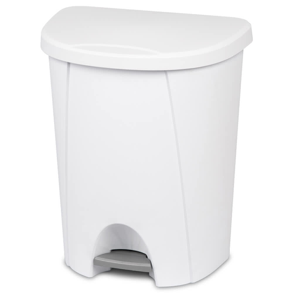 Poubelle à pédale blanche 25 L