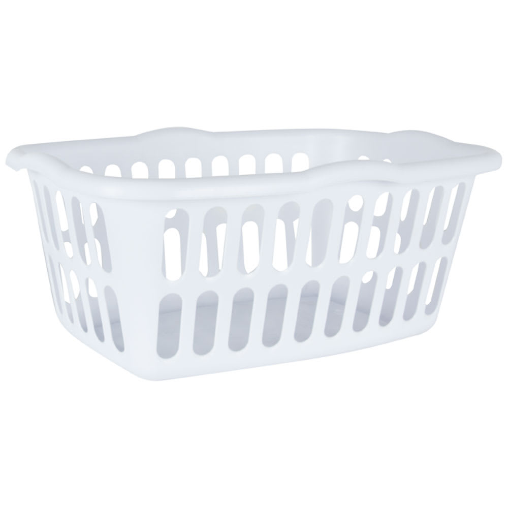 Panier à linge en plastique blanc 53 L