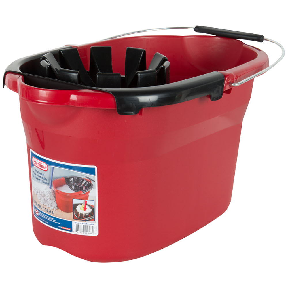 Seau gradué en plastique avec essoreuse 16,6 L