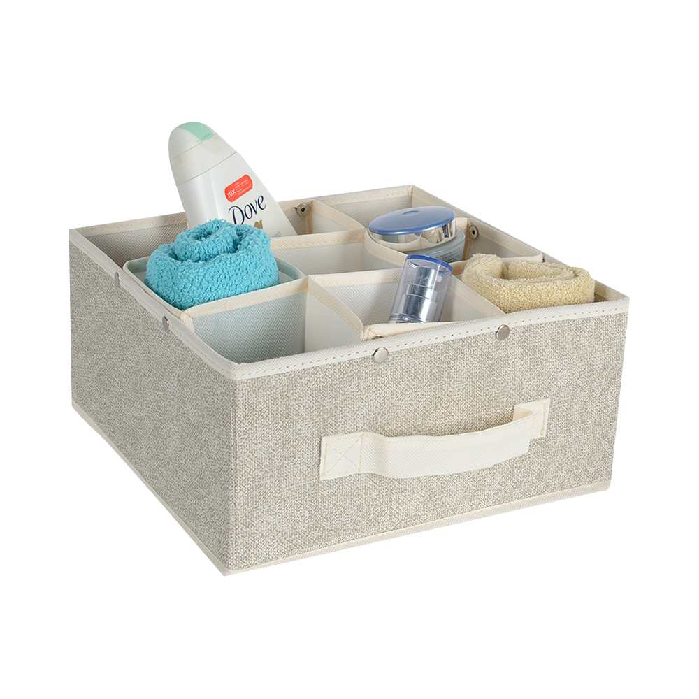 Modular Storage Basket Beige 10 5/8 in.
