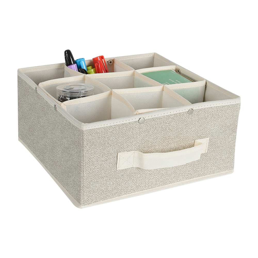 Modular Storage Basket Beige 10 5/8 in.