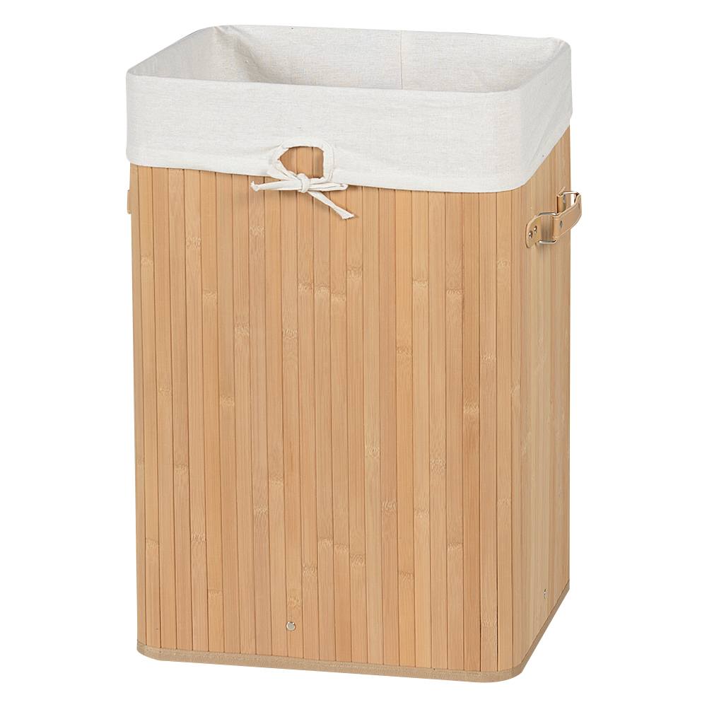 Panier à linge en bambou naturel
