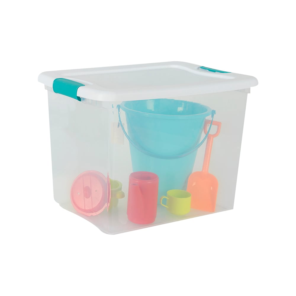 Bac de rangement avec couvercle clip 24 L