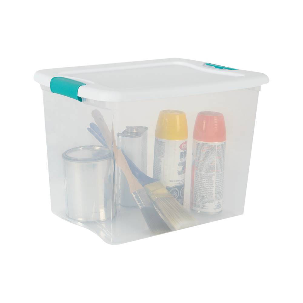 Bac de rangement avec couvercle clip 24 L