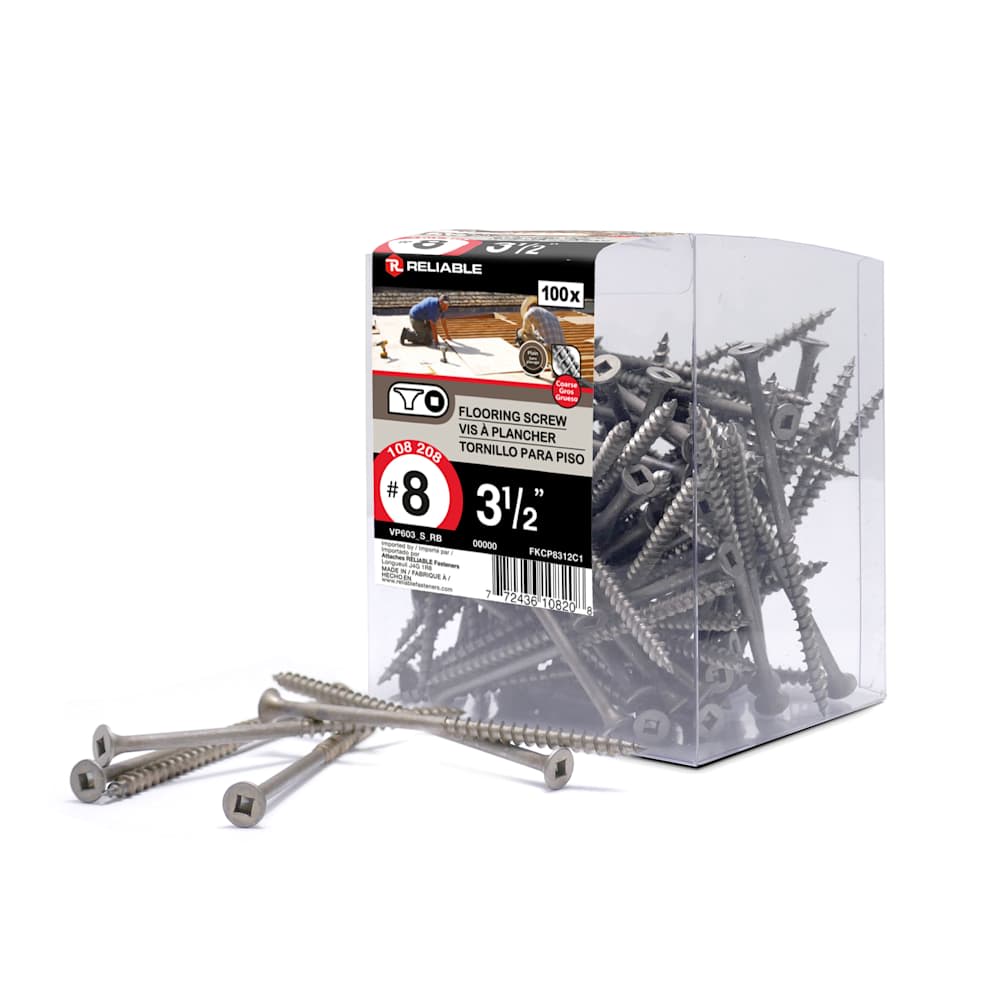 3&nbsp;1/2&nbsp;in. n° 8 Floor Screws Pkg/100
