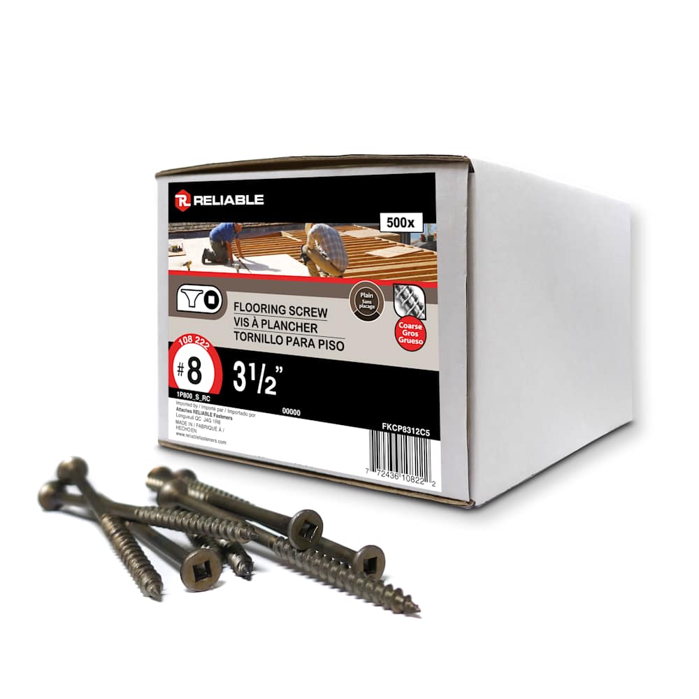 3&nbsp;1/2 in. n° 8 Floor Screws Pkg/500