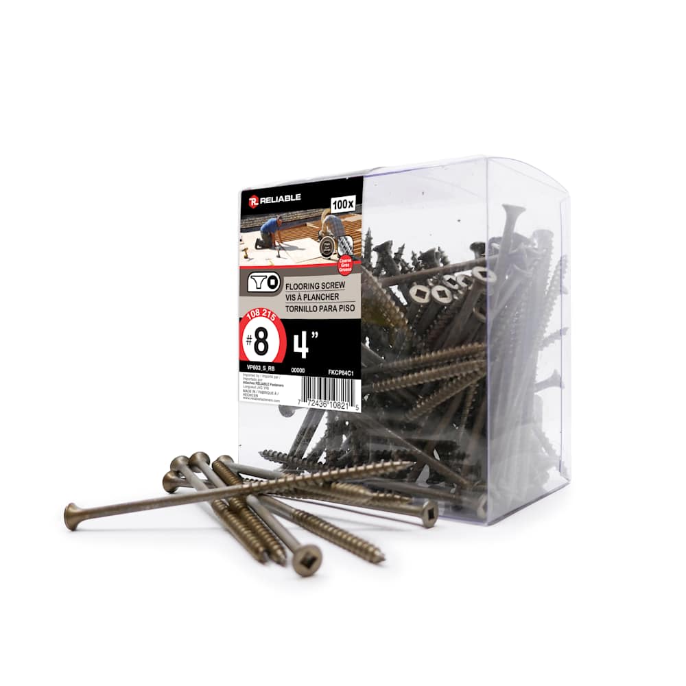4&nbsp;in. n° 8 Floor Screws Pkg/100