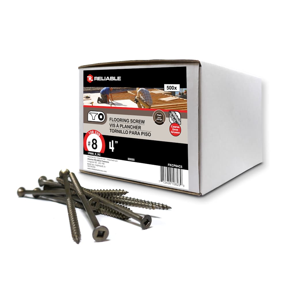 4 in. n° 8 Floor Screws Pkg/500