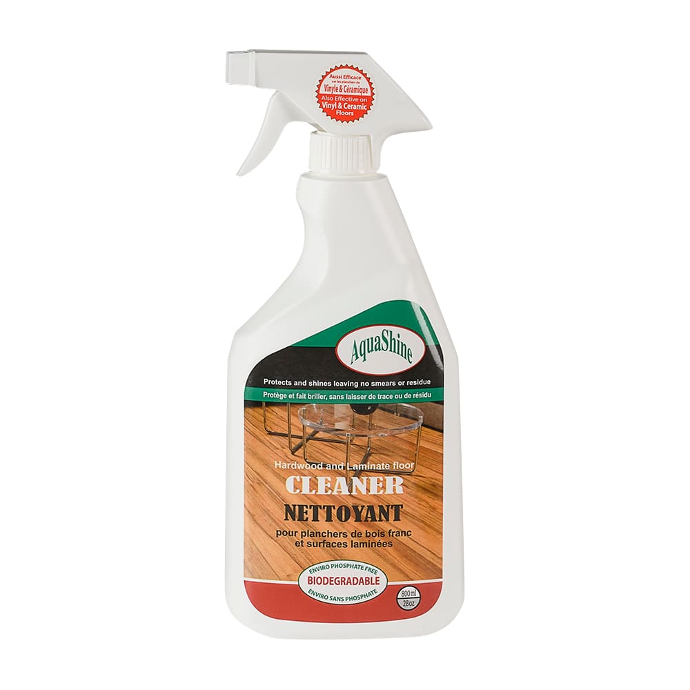 Nettoyant planchers de bois franc et surfaces laminées AquaShine 3,78&nbsp;L&nbsp;+&nbsp;800&nbsp;ml