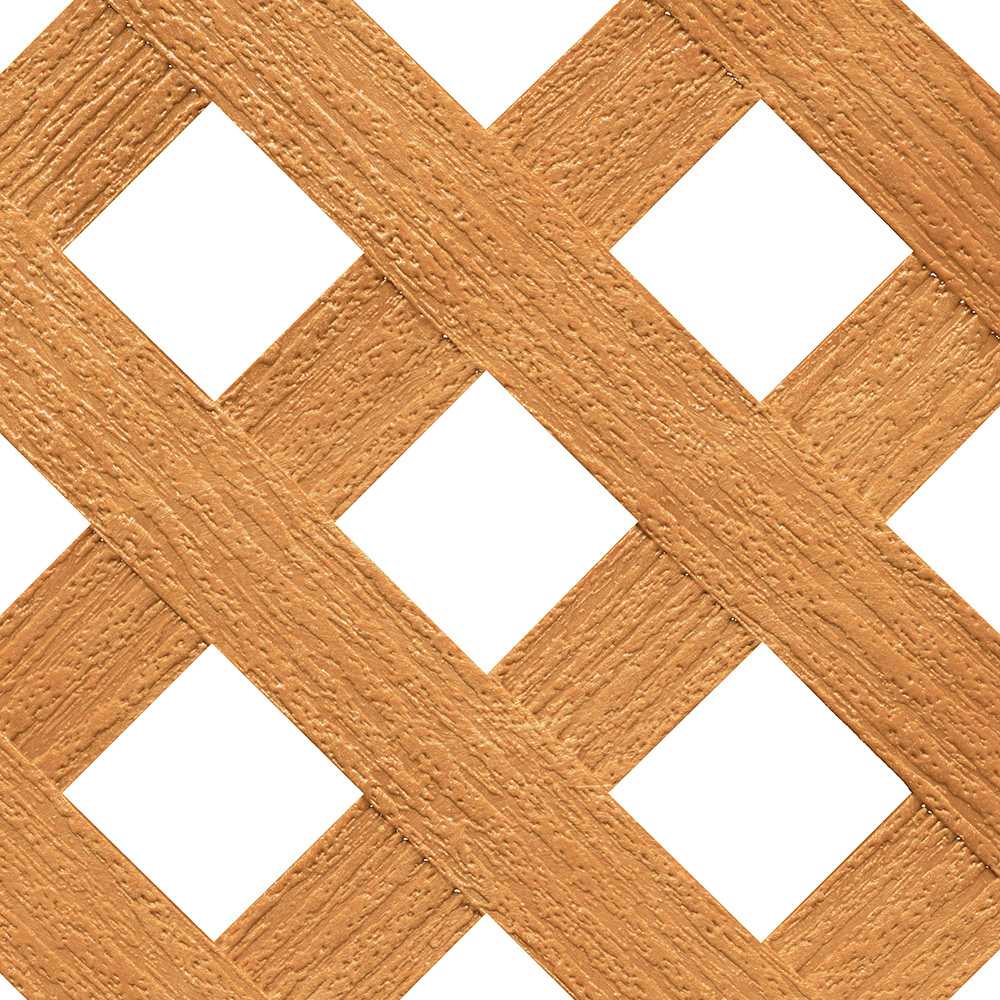 Treillis intimité en PVC cèdre 4 pi x 8&nbsp;pi