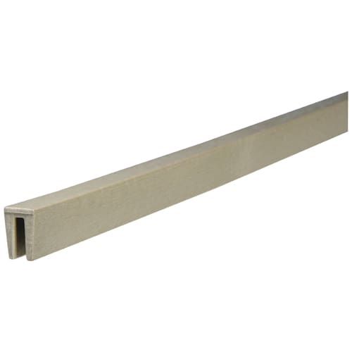 Moulure rainurée à treillis U kaki 8 pi