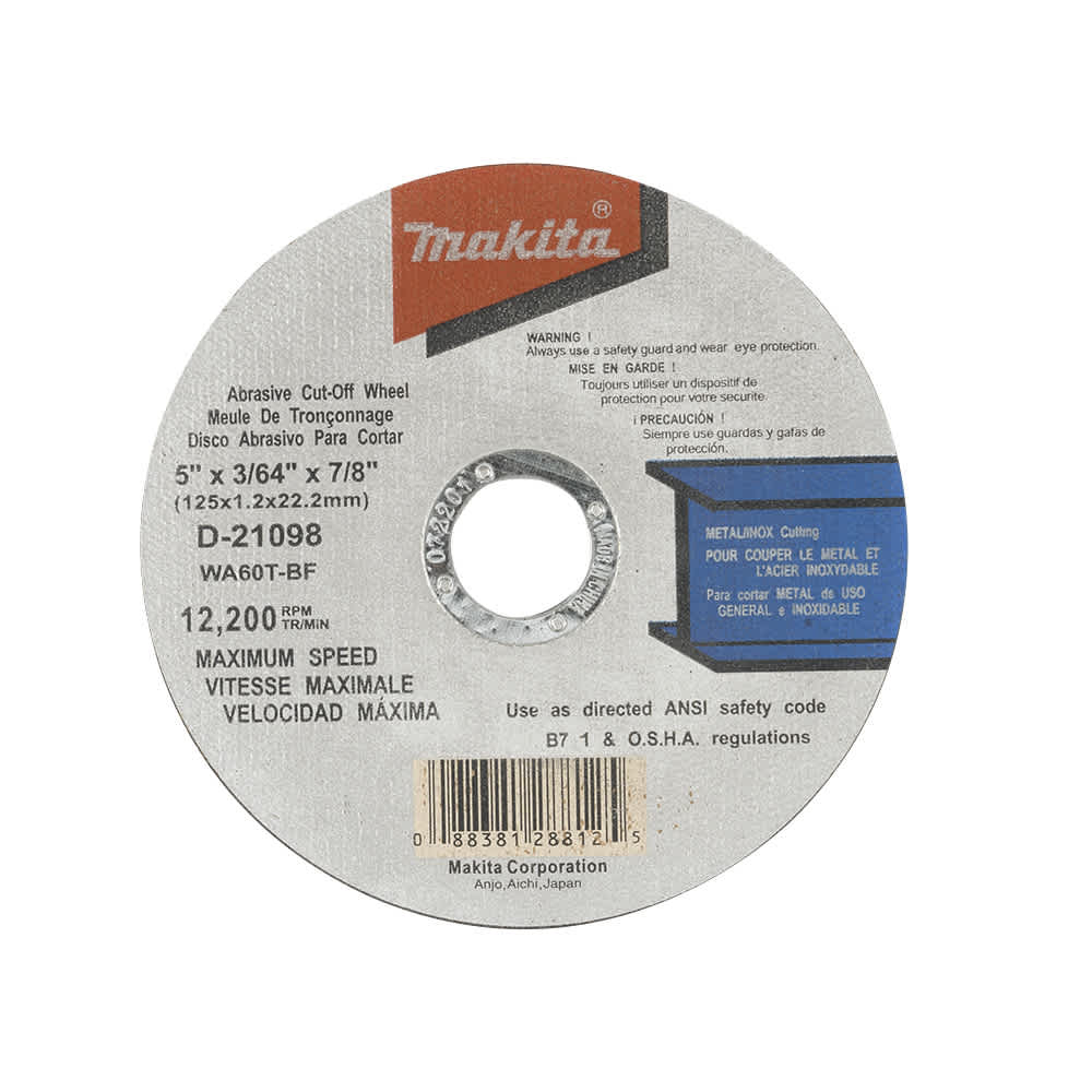 Disque de coupe pour rectifieuse 5&nbsp;po MAKITA