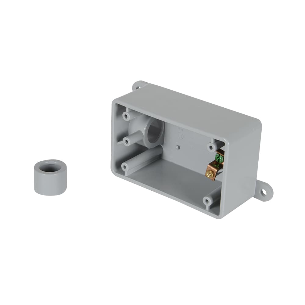 Boîte simple en PVC FSE  1/2 po-3/4&nbsp;po