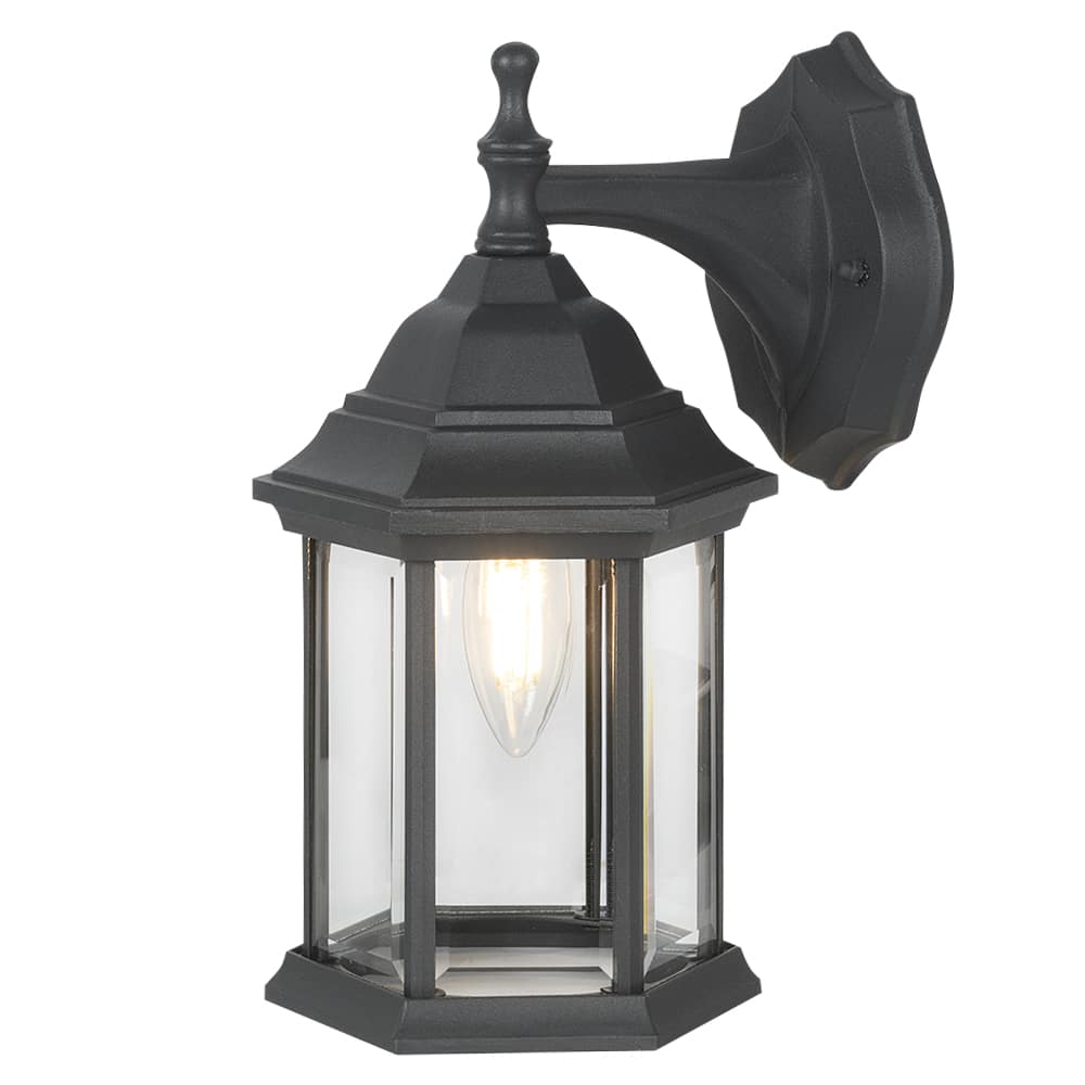 1-Light Outdoor Wall Mount Black